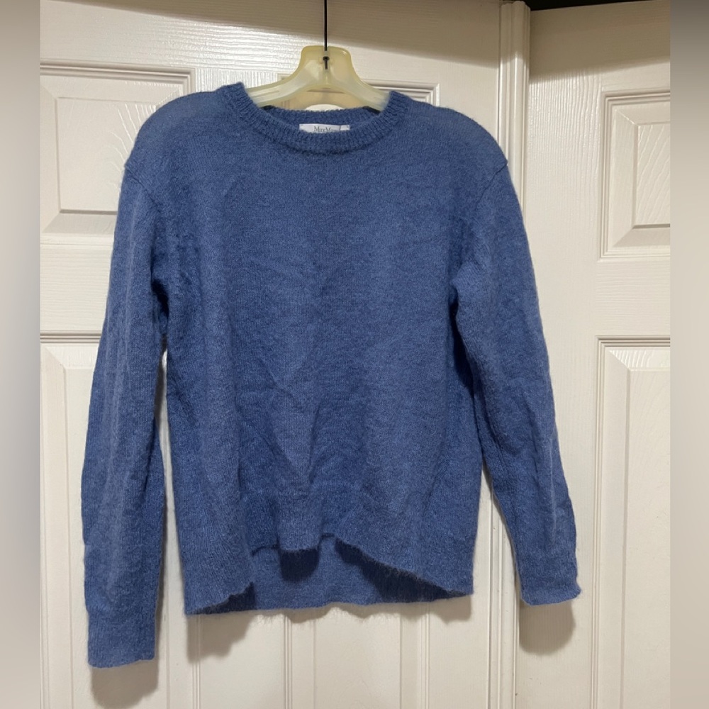 Weekend Max Mara Women's Blue Mohair Knit Lightweight Closet‎ Capsule Sweater M